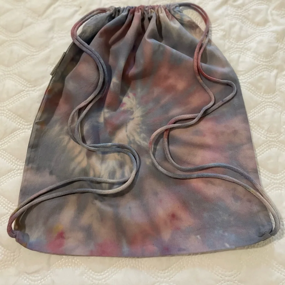 Hand crafted tie dye backpack bag. NWOT rages removed to dye